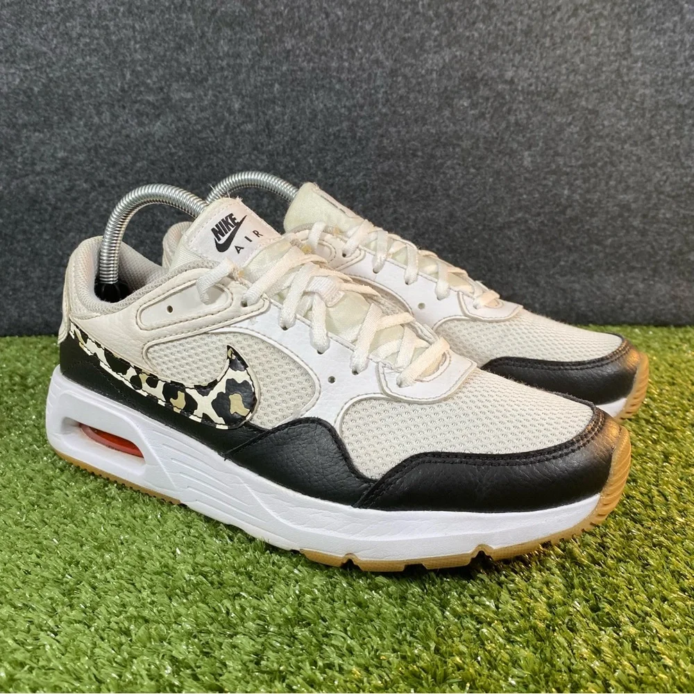 Nike Air Max SC Sneakers Women's Size 9.5 Leopard White Animal Print DZ5200-100 - Picture 2 of 14